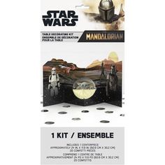 Unique MANDALORIAN - THE CHILD TABLE DECORATING KIT Table Decorating Kit 78341-UN Star Wars Table, Yoda Party, Star Wars Birthday Party, Table Decorating, Star Wars The Mandalorian, Star Wars Birthday, Child Baby, Halloween Items, Kid Table