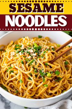 this sesame noodles recipe is so easy to make and tastes just as good as it looks