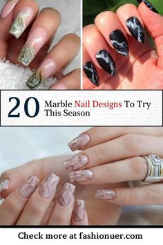 Marble Nail Designs, School Nails, Marble Nails, Nail Designs, Nail Art, Nails, Design, Nail Arts