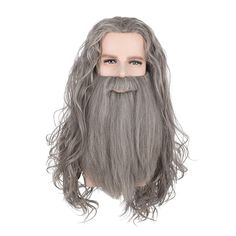 PRICES MAY VARY. Package Included: 1 Long Wavy Wig + 1 Mustache + 1 Free Wig cap Custom Designed: Inspired by the superhero movie, designed by professional cosplay wig designer, so the finished product is very similar to the characters' hair in the movie. Material: 100% heat-resistant synthetic fiber, looks natural and very comfortable to wear all day. Wig Cap Structure: Basic caps & Open weft for better air ventilation, so you won't feel too hot when you wear it. High quality rose net cap fits Beard Wig, Synthetic Curly Hair, Mullet Wig, Mens Halloween, Halloween Party Costume, Curly Lace Wig, Hair Knot, Halloween Wigs, Long Beards