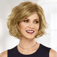 Category:Synthetic Wig; Gender:Women's; Wig Type:Natural Wigs; Occasion:Christmas Gifts,Birthday,Vacation,Party / Evening,Daily Wear; Age Group:Adults; Color Shade:Blonde; Hair Material:Synthetic Hair; Cap Construction:Machine Made; Texture:Curly; Length:Short; Features:Fluffy,Comfortable,Fashion,Easy to Carry,Soft; Heat Resistant:Yes; Listing Date:12/12/2023; Cap Circumference:; Front to Back:; Nape of Neck:; Side to Side Across Forehead:; Side to Side Over Top:; Temple to Temple Across Back:; Short Wavy Wig, Haircut With Layers, Medium Bob Hairstyles, Chin Length Bob, Wavy Wig, Bob Hairstyles For Fine Hair, Short Wavy, Undercut Hairstyles, Short Wigs