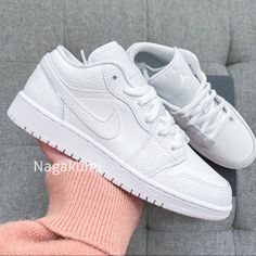 Nike Air Jordan 1 Low Triple White Shoes Best Seller It Comes With Youth’s Size 6 Youth = Women’s 7.5 (Last) - Other Post $250 7 Youth = Women’s 8.5 (Last) Select Women’s Size When Check Out Brand New With Original Box 100% Authentic Classic & Retro Style Ship Same Or Next Day All Sales Final. Nike Shoes Women Jordan, Jordan White Shoes, Air Jordans White, Nike Jordan Women, Air Jordan White, Jordan White, Nike Shoes White, Nike White Shoes, Tenis Nike Jordan