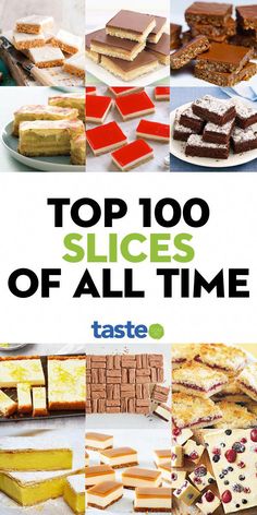 the top 100 slices of all time are on display for everyone to see and eat