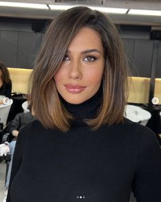 bob cut hairstyle, medium hair cut, vangs with bob cut hair One Length Hair, Sleek Short Hair, Long Bob Haircuts, Lob Haircut, Long Bob Hairstyles, Long Wavy Hair, How To Make Hair, Bobs Haircuts