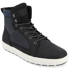 The Latitude genuine leather boot from Territory will give you that adventure-ready look that can go almost anywhere. Their 6 mm Tru Comfort Foam� insole and cushioned collar tongue will keep your feet comfortable time and time again. As a bonus their lace-up closure and EVA outsole will keep your feet nice and cozy for that perfect fit for any occasion. High-top Synthetic Combat Boots For Outdoor, Black Round Toe Moto Boots For Adventure, High-top Lace-up Boots With Reinforced Toe For Adventure, Black Moto Boots With Round Toe For Adventure, Black Leather Moto Boots For Outdoor, High-top Synthetic Work Boots For Outdoor Activities, Insulated High-top Leather Lace-up Boots, Synthetic High-top Work Boots For Outdoor Activities, High-top Insulated Leather Lace-up Boots