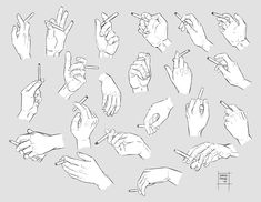 Ear Art, Hand Gestures, Hand Drawing Reference, Hand Reference, Hand Sketch, Anime Drawings Tutorials, Anatomy Art, Anime Poses Reference