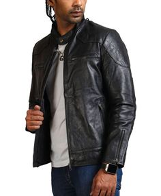 Men's Classic Motorcycle Genuine Leather Jacket Exude unmatched charm and an unattainable aura with the AlexGear black biker jacket. The epitome of rugged sophistication, this black jacket is suited to be worn on any occasion, whether formal or casual, making versatility one of its key features. The construction utilizes soft, supple genuine leather for the exterior, while the interior is lined with premium viscose that feels comfortable against the skin. In addition to optimal comfort and durab Rugged Black Biker Jacket For Biker Events, Black Rugged Biker Jacket For Biker Events, Black Rugged Biker Jacket For Events, Black Rugged Biker Jacket For Fall, Rugged Black Biker Jacket For Fall, Black Biker Leather Jacket For Formal Occasions, Black Fitted Outerwear, Classic Black Formal Biker Jacket, Rugged Black Biker Jacket For Winter