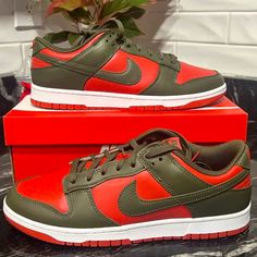 Send Offers. I May Accept. Brand New Never Worn Or Tried On Size 9.5 Women / 8 Men 100% Authentic Straight From Nike Sold Out Everywhere Freddy Krueger Dunks, Green Sneakers With Red Sole And Round Toe, Casual Green Sneakers With Red Sole, Green Sporty Sneakers With Red Sole, Sporty Green Sneakers With Red Sole, Green Sneakers With Red Sole For Sports, Nike Shox R4, Hidden Wedge Sneakers, Black Tennis Shoes