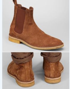 Leather Boots Men, Chelsea Brown, Shoes Inspiration, Quality Leather Boots, Chelsea Boots Mens, Big Men Fashion, Botas Chelsea, Custom Design Shoes, Suede Leather Shoes