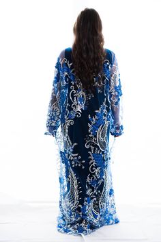 sheer lingerie gown Formal Kimono, Sheer Outfit, Cute Maxi Dress, Plus Size Kimono, Kimono Outfit, Cotton Lingerie, Sheer Kimono, Blue Kimono, Kimono Coat