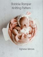 a book cover with a baby in a basket on top of it and the title bobble lamb bonnet knitting pattern