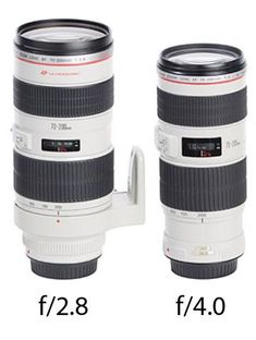 two camera lens mugs sitting next to each other with the same size on them