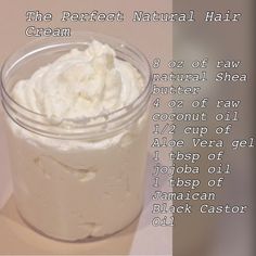 Natural Hair Cream, Hair Practice, Shea Butter Recipes, Hair Problem, Best Natural Hair Products, Whipped Shea Butter, Hair Care Recipes, Anti Aging Face Cream