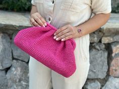 Make a statement with this elegant raffia candy pink clutch bag, a perfect Hallowen days gift that combines style and functionality! Handcrafted with care, this bag features a stunning straw knitted raffia design that exudes natural charm and sophistication. Chic Pink Clutch For Spring, Pink Rectangular Pouch For Spring, Rectangular Pink Pouch For Spring, Chic Pink Pouch For Daily Use, Chic Pink Everyday Pouch, Pink Summer Clutch As A Gift, Pink Summer Clutch For Gift, Pink Summer Clutch For A Gift, Pink Clutch With Removable Pouch For Shopping