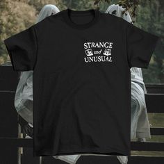 Strange and Unusual - Spooky Lydia Beetlejuice Inspired Horror Unisex T-shirt - Nightmare on Film Street Store Lydia Beetlejuice, Strange And Unusual, Gothic Gifts, On Film, Unisex Tshirt, Beetlejuice, R A, A P, Unisex T Shirt