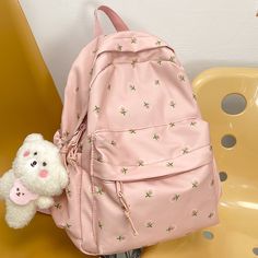 Shipping: Worldwide Express Shipping AvailableDelivery time: 7-15Days Fast ShippingReturns: Fast refund, 100% Money Back Guarantee. Make Up Lessons, Summer Kindergarten, Girls Backpack, Makeup Lessons, Bear Pendant, Bag Summer, Pink Backpack, Cute Bear, Girl Backpacks