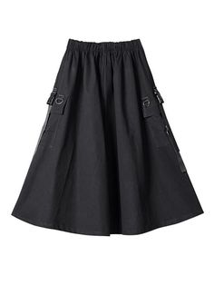 561477 Cotton Style, A Line Skirt, A Line Skirts, Army Green, Skater Skirt, Free Size, A Line, Black White, Black And White