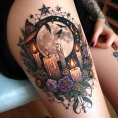 Tattoos Ideas Female, Side Body Tattoo, Tattoos Ideas For Women, Vintage Tattoo Design, Stylish Tattoo, Gothic Tattoo, 3d Tattoos, Tattoos For Girls, Line Art Tattoos