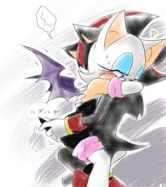 sonic and shadow hugging each other in an artistic drawing by artist mark mcroe