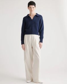 100% Organic Cropped Cotton Polo Sweater Long Skirt Satin, V Neck With Collar, Cashmere Polo Sweater, Silk Pajamas Shorts, Silk Pajama Pants, Cashmere Polo, Skirt Satin, Silk Tee, Sweater Polo