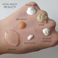 Are you using too much of your favorite #skincare? Use our quick cheat sheet: Cleansers: Two pumps Skin serums: Pea-sized amount Moisturizers: Chickpea-sized amount Masks: Chickpea-sized amount Physical exfoliators: Pea-sized amount Eye cremes: Half the size of a pea Diy Face Cream, Skin Symptoms, Eyeliner Tips, Cream For Oily Skin, Skin Care Routine Order, Dry Flaky Skin, Flaky Skin, How To Get Rid Of Acne