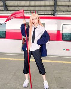 Cosplay Ideas 2023, Power Halloween Chainsaw Man, Cosplay Easy Ideas, Anime Halloween Costume Women, Easy Cosplay Ideas Women Anime, Anime Cosplay Ideas Female, Cosplay Ideas Easy, Cosplay Female Ideas, Cosplay Ideas Female