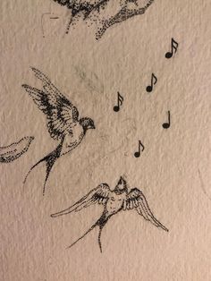 Blackbird Song Tattoo, Mocking Bird Tattoo Ideas, Song Bird Aesthetic, Alondra Bird Tattoo, Singing Birds Drawing, Symbolic Bird Tattoos, Song Bird Drawing, Sing Tattoo Music, Mocking Jay Tattoos