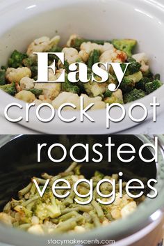 an easy crock pot roasted veggies recipe