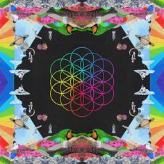 the cover art for coldplay's new album, flower of life is shown