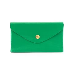 Kelly GreenTHE wallet. Functions like a dream, holds all you need, doubles as a clutch. Available in a myriad of colorful leather options, so you can choose the one that is perfectly you. This classic design features 6 credit card slots, a compartment for organizing bills and receipts, and a back zippered coin pocket— all in a slender silhouette. The sleeve of this wallet also holds your phone, so feel free to carry it solo anytime you feel like getting dressed up. Available in soft chrome tanne Versatile Green Wallets With Rfid Blocking, Everyday Green Wallets With Interior Card Slots, Green Wallets With Interior Card Slots, Classic Green Trifold Wallet For Everyday Use, Everyday Green Bifold Card Holder, Green Bifold Everyday Card Holder, Versatile Green Wallet For Everyday Use, Modern Green Leather Wallets, Modern Green Bifold Wallets