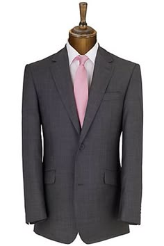 Daniel Hechter Plain Organic Wool Suit, Charcoal Groomswear Suit Ideas | Wedding… Groom Suit Pink Tie, Dark Grey Groom Suit, Ball Suits, Grey Groom Suit, Wedding Suits For Bride, Pink And Grey Wedding, Grey Suit Wedding, Sister Of The Groom