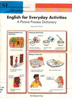 english for everyday activities a picture process dictionary