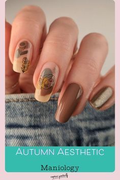 Bring the magic of the night sky to your nails with celestial designs! Save for enchanting looks that sparkle like the stars. Autumn Nail Stamping Designs, Full Nail Designs, Minimal Manicure, Nail Stamping Designs, Polka Dot Nail Designs, Color Block Nails, Easy Manicure, Thanksgiving Nail Art