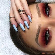 473 Likes, 5 Comments - LASHIOUS™ (@lashious_lash) on Instagram: “Inspo. Stunning red-toned smokey eye with lengthy lashes. [ @klaudia.owczarek ] #lashious” Makeup Tip, Make Up Inspiration, Red Eyeshadow, Smink Inspiration, Red Makeup, Makeup Guide, Trendy Makeup, Eye Makeup Tips