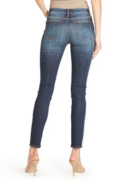 A hint of stretch enhances the ultra-svelte silhouette of ankle-length skinny jeans that are sure to have a regular spot in your wardrobe rotation. 29" regular inseam; 10" leg opening; 8 1/2" front rise; 14" back rise (size 29) Zip fly with button closure Five-pocket style 93% cotton, 5% polyester, 2% spandex Machine wash, tumble dry Imported BP. Versatile Fitted Straight Leg Jeggings, Fitted Straight Leg Jeggings, Fitted Mid-rise Medium Wash Jeggings, Fitted Slim Spring Jeggings, Classic Fitted Mid-rise Jeggings, Slim Fit Mid-rise Jeggings For Fall, Versatile Fitted Everyday Jeans, Versatile Everyday Fitted Jeans, Versatile Fitted Jeans For Everyday