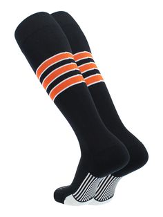 PRICES MAY VARY. PERFECT BASEBALL or SOFTBALL SOCKS: MadSportsStuff partnered with TCK to create world class baseball socks in a classic 3 stripe design and over the calf length. These baseball socks are offered in classic team colors and are sure to be a hit with your favorite baseball or softball player! These are also an excellent choice for team socks. ACCURATE SIZING: TCK Sock Size: Small - Youth Shoe Size 12-5, Medium - Womens Shoe Size 5-10 Mens Shoe Size 5-9, Large - Womens Shoe Size 10- Black Sports Socks, Casual Black Socks For Sports Events, Black Breathable Sporty Knee-high Socks, Sporty Black Breathable Knee-high Socks, Black Knee-high Sports Socks, Size 13 Womens Shoes, Softball Socks, Softball Uniforms, Team Socks