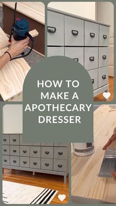 how to make a apothecary dresser from an old cabinet door and drawers