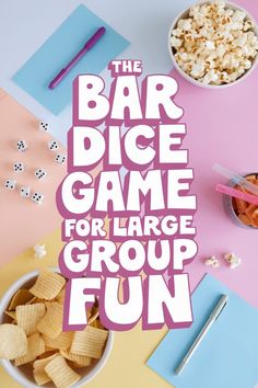 Looking for a fun, casual game? Bar Dice is an easy-to-learn dice game that’s perfect for any night! Great for parties, family fun night, large groups, or just a cozy game with friends. Outdoor Games Adults, Game Bar, Large Group Games, Family Fun Night, Casual Game