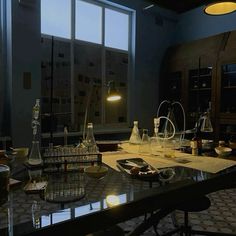 Science Lab At Home, Chemistry Dark Aesthetic, Chemistry Classroom Aesthetic, Creepy Science Aesthetic, Red Laboratory Aesthetic, Cool Laboratory, Dark Academia Chemistry Aesthetic, School Lab Aesthetic, Material Science Aesthetic