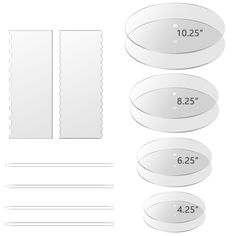 some white paper with measurements for each piece of clothing and the numbers on them are shown