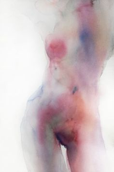 an abstract painting of a naked woman