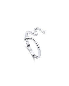 Take your style to the next level with the Twisted Serpent Silver Ring, crafted with breathtaking elegance and mysticism. This specially designed ring is made of silver, easily adjustable and twisted into elegant snake shapes. Encircling your finger and attracting attention, this ring offers a mesmerizing look with its cubic zirconia-embellished eyes.