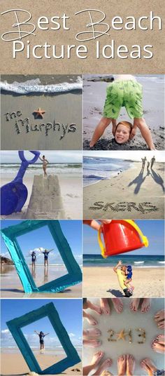 the best beach pictures are in this collage, and it's easy to make