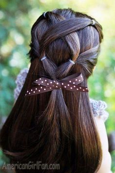 This but braided Dolls Hairstyles, American Girl Hairstyles, Doll Hairstyles, American Girl Doll Hairstyles, Braids For Kids, Doll Ideas, Doll Stuff, Ag Dolls, Doll Hair