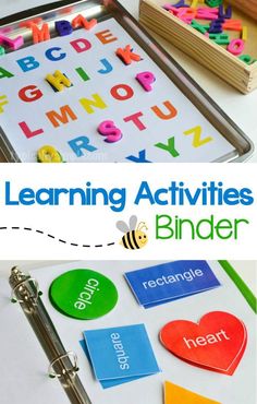 the learning activities for children to learn letters and numbers