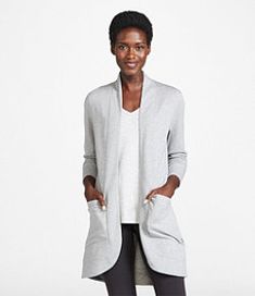 #LLBean: Women's SoftFlex Long Open Cardigan Sweatshirt Cardigan, Comfy Cardigan, Long Open Cardigan, Womens Sweatshirts Hoods, Women Sweatshirt, Women's Sweatshirts, Cozy Pullover, Casual Cardigans, Womens Fleece