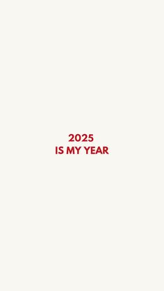 a red and white photo with the words 2055 is my year