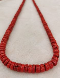 material:coral quantity:one strand 24inch=60cm size:approx.6-12mm note:have larger stock and offert wholesale price. Red Coral Beaded Round Necklace, Red Rondelle Single Strand Beaded Necklace, Red Rondelle Beaded Necklace, Single Strand, Red Rondelle Beaded Necklace Single Strand, Red Coral Hand-strung Necklace, Red Rondelle Polished Bead Necklaces, Red Rondelle Necklace With Polished Beads, Gift Red Coral Necklaces With 8mm Beads, Red Coral Round Beads Single Strand