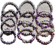 Customized Purple Bracelets For Friendship, Customized Purple Beaded Friendship Bracelets, Customizable Purple Beaded Friendship Bracelets, Customized Trendy Purple Beaded Bracelets, Customizable Purple Beaded Bracelets For Friendship, Customizable Adjustable Purple Beaded Bracelets, Customized Purple Beaded Bracelets, Customized Purple Round Beaded Bracelets, Customized Purple Beaded Bracelets With Round Beads