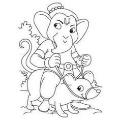 an elephant riding on top of a small animal next to a mouse with its trunk